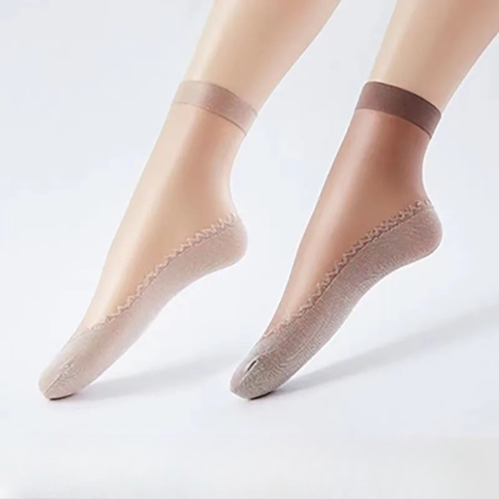 Chaussette femme invisible - 37 / Gris clair
