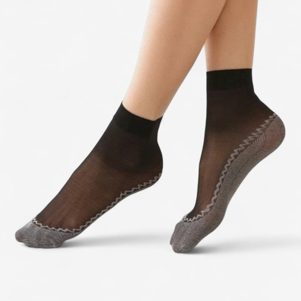 Chaussette femme invisible - 38 / Gris clair