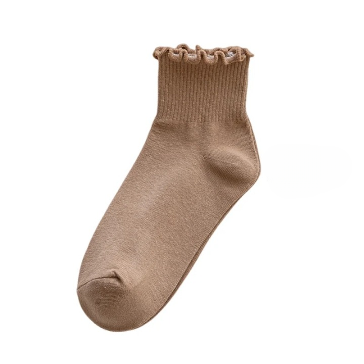 Chaussette froufrou - 35 / Bisque