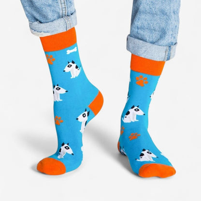 Chaussette funny - 37 / Bleu