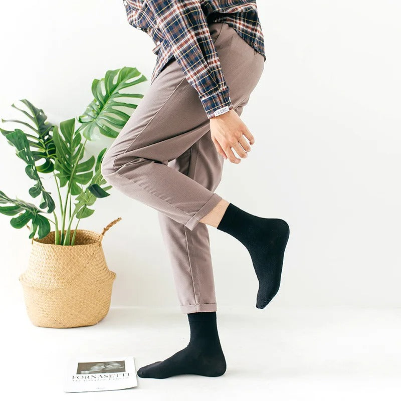 Chaussette homme noire - 38 / Blanc