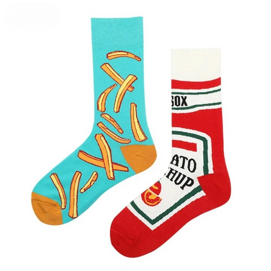 Chaussette humour homme - 38 / Bleu