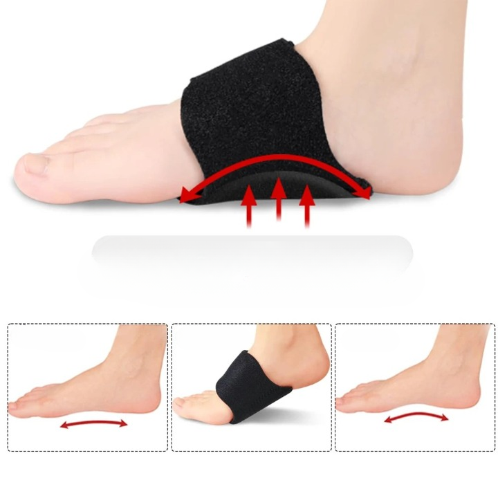 Chaussette orthopédique pied plat - 38 / Noir