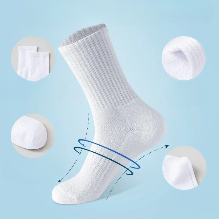 Chaussette orthopedique pour pied large - 43 / Blanc