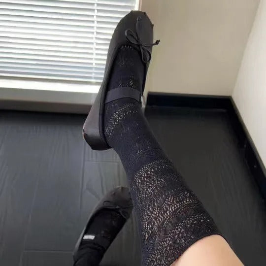 Chaussette soie - 37 / Blanc