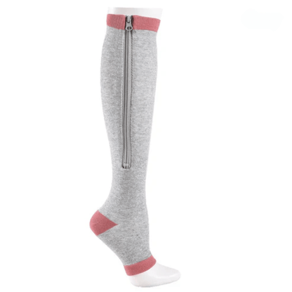Chaussettes Compression Fermetures Éclaires - Noir / L-XL