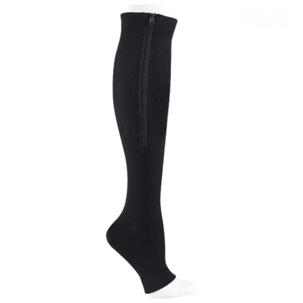 Chaussettes Compression Fermetures Éclaires - Noir / XXL