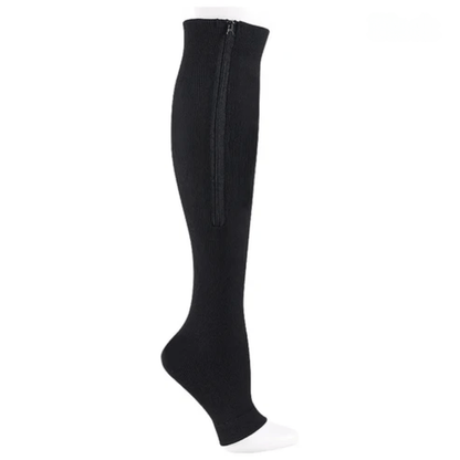 Chaussettes Compression Fermetures Éclaires - Noir / XXL