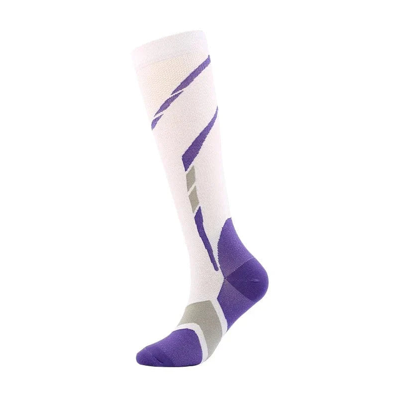 Chaussettes Compression Unisexe - Jaune et bleu / L-XL