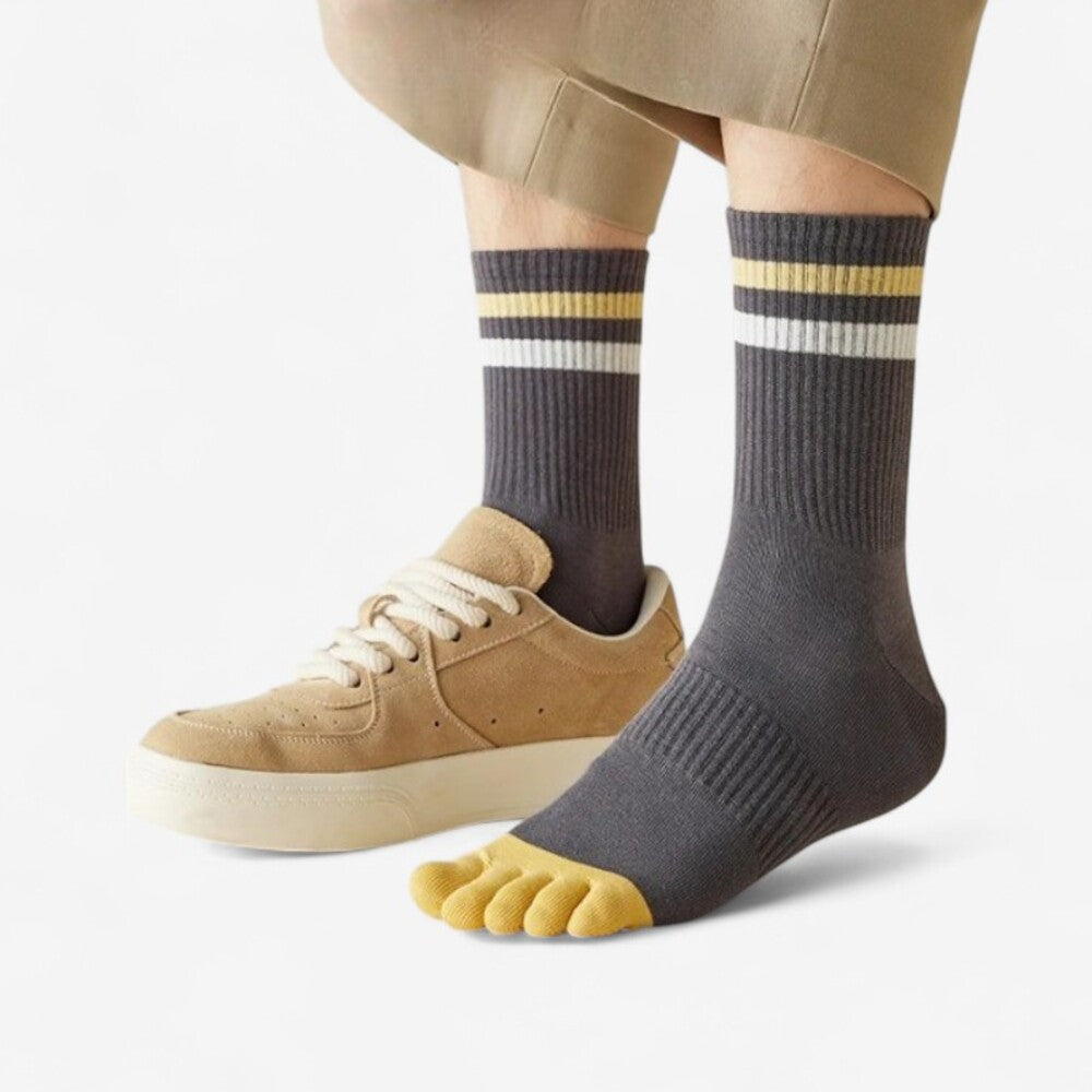 Chaussettes 100% coton homme - 40 / Jaune
