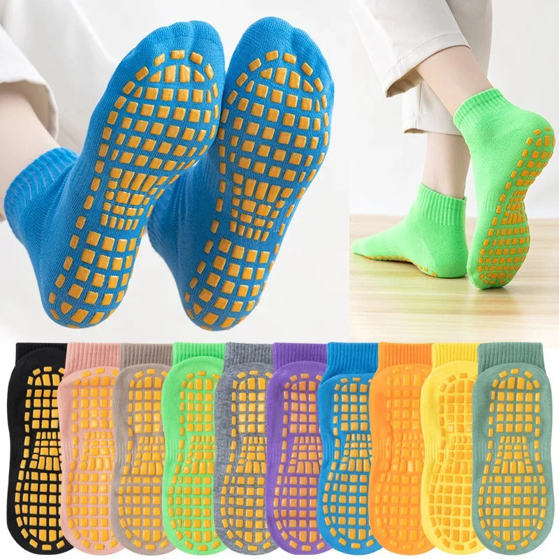 Chaussettes antidérapantes pilates - 35 / Orange