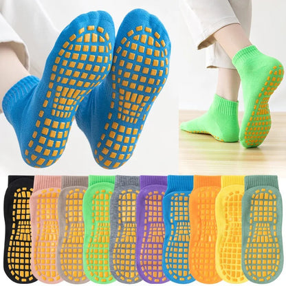 Chaussettes antidérapantes pilates - 35 / Orange