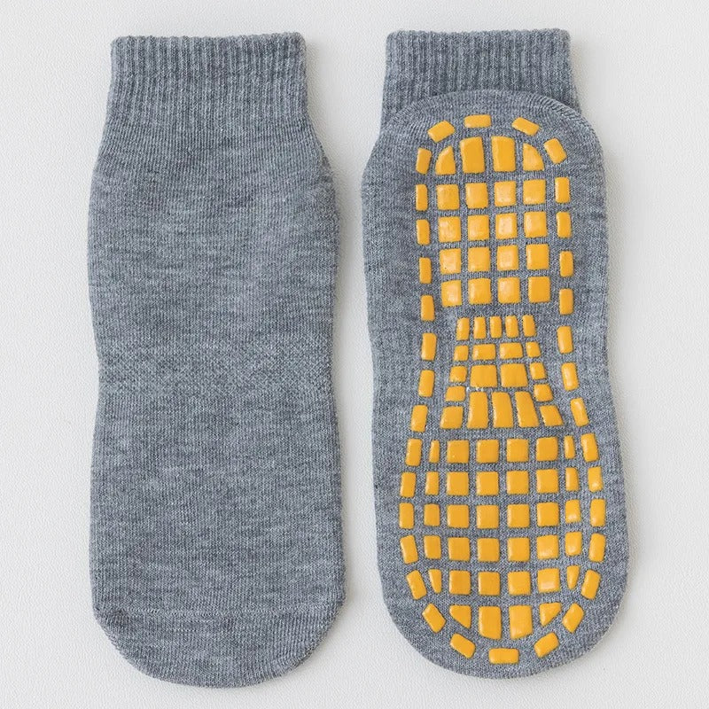 Chaussettes antidérapantes pilates - 36 / Gris clair
