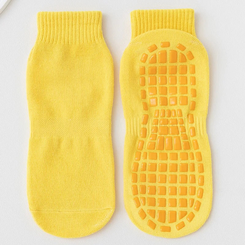 Chaussettes antidérapantes pilates - 35 / Noir