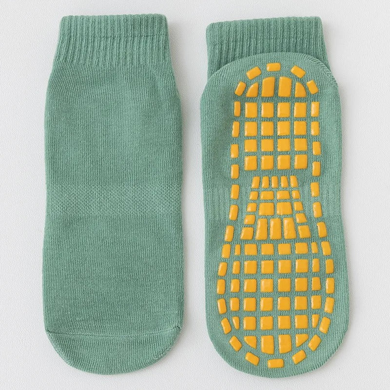 Chaussettes antidérapantes pilates - 35 / Vert