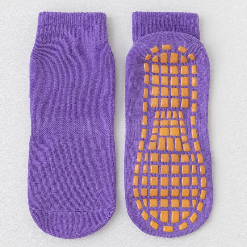 Chaussettes antidérapantes pilates - 36 / Violet