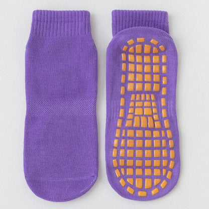 Chaussettes antidérapantes pilates - 36 / Violet