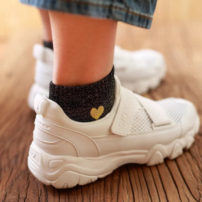 Chaussettes coeur - 35 / Anthracite