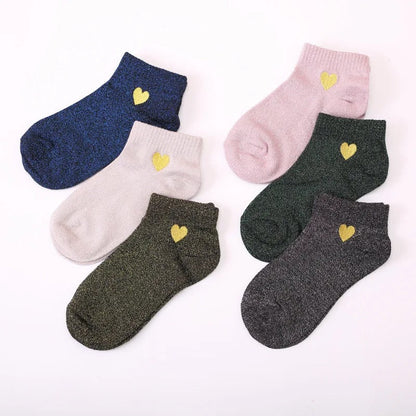 Chaussettes coeur - 36 / Vert