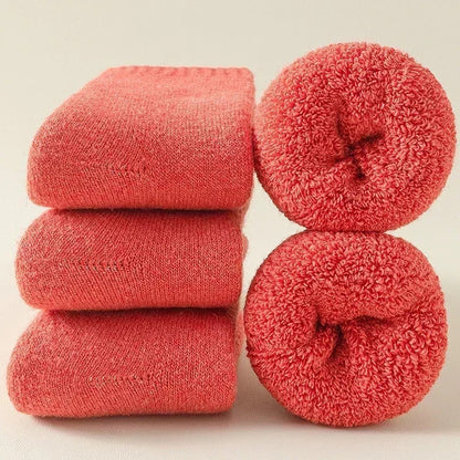 Chaussettes epaisses - 39 / Rouge