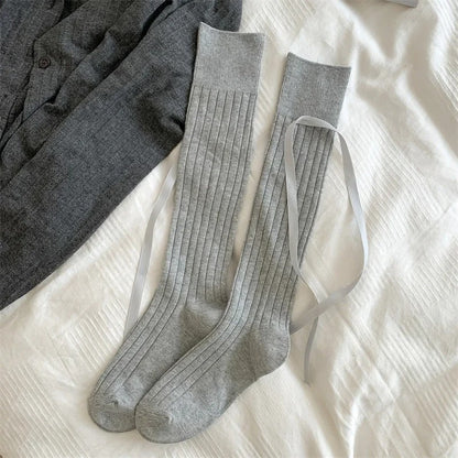 Chaussettes montantes elegantes - 34 / Argent