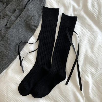 Chaussettes montantes elegantes - 36 / Argent