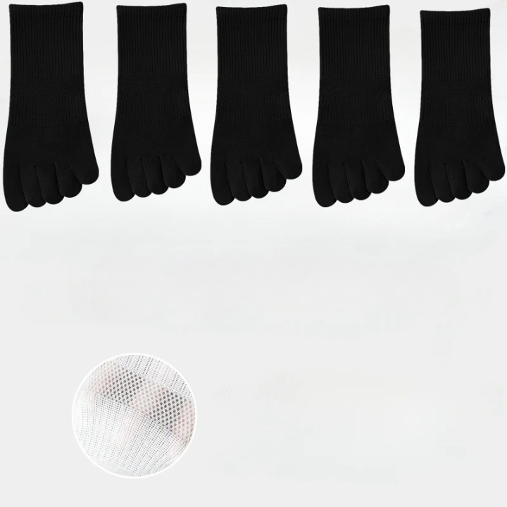 Chaussettes orteils séparés orthopédie - 37 / Noir
