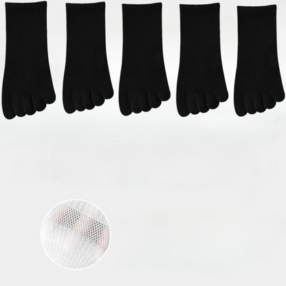 Chaussettes orteils séparés orthopédie - 37 / Noir