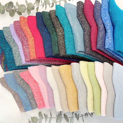 Chaussettes paillettes femme - 35 / Blanc
