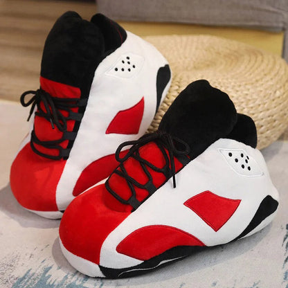 chausson en forme de basket - Blanc / 37
