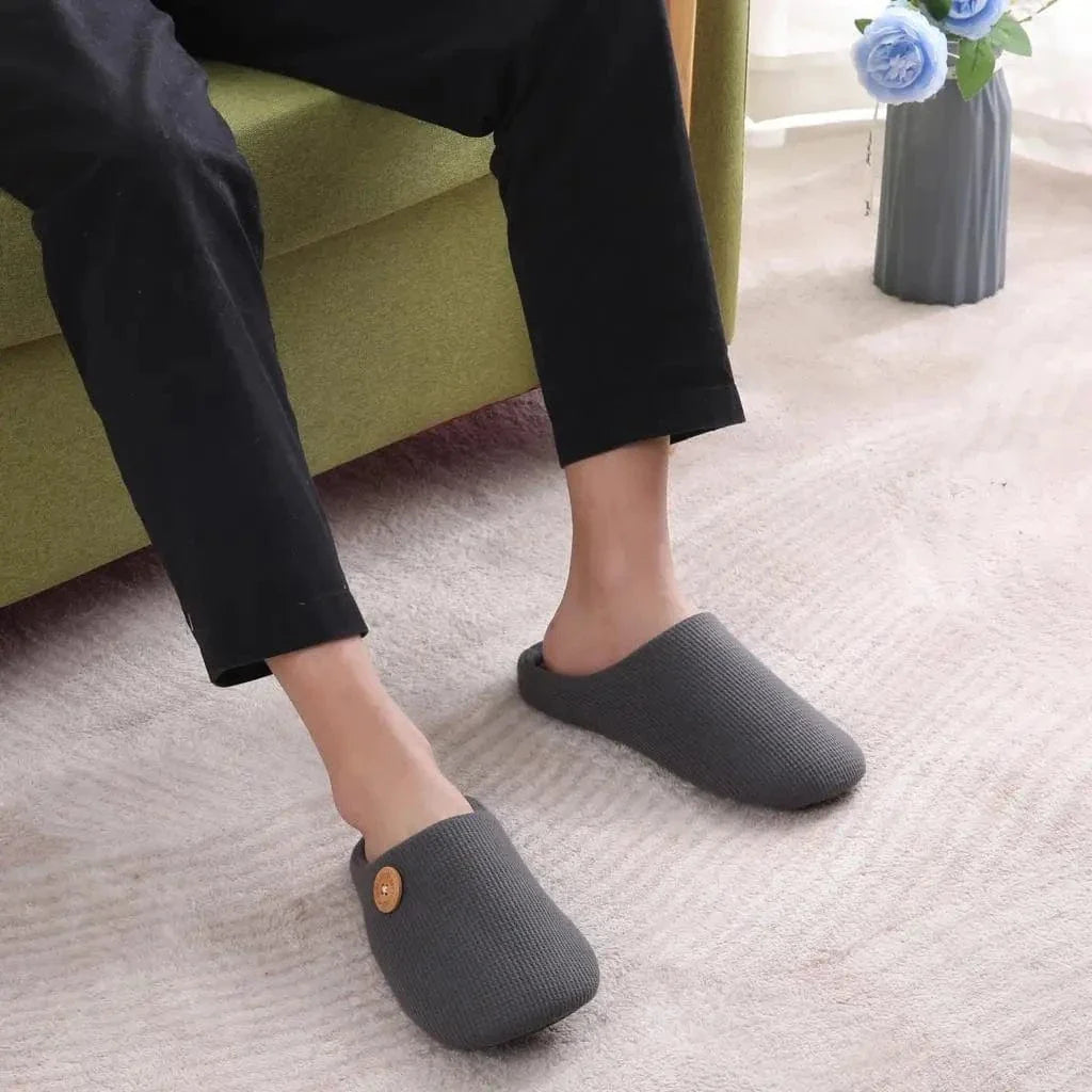 Chausson Orthopédique Chaude en Coton pour Hommes et Femmes - Gris / 40-41