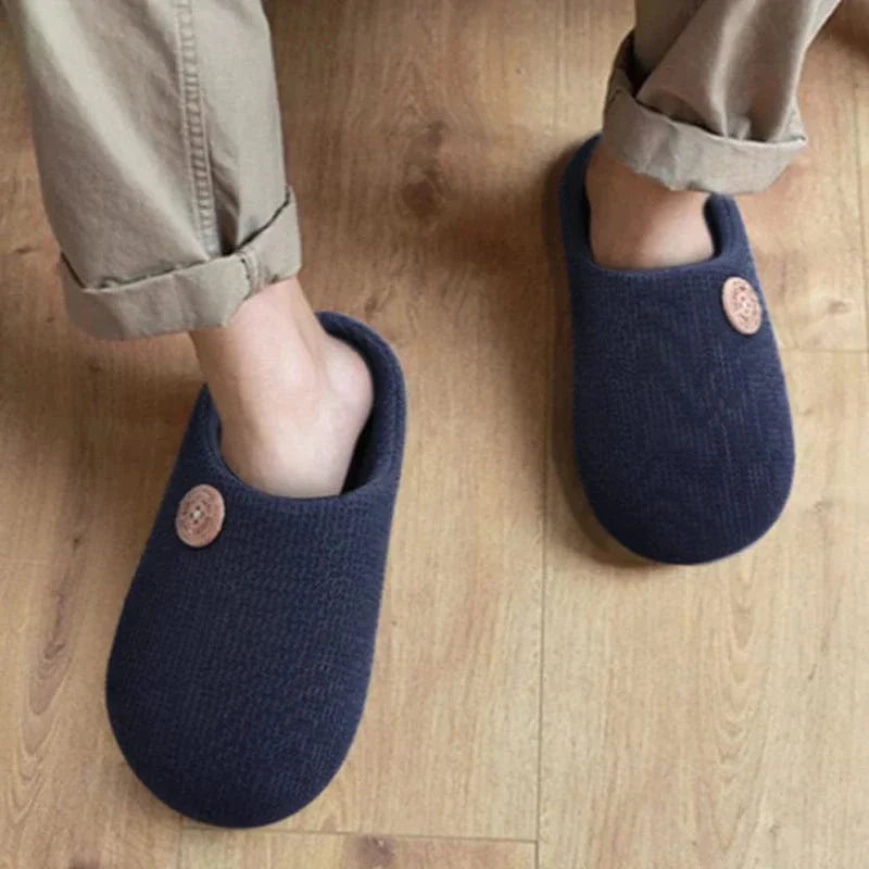 Chausson Orthopédique Chaude en Coton pour Hommes et Femmes - Rouge vin / 42-43
