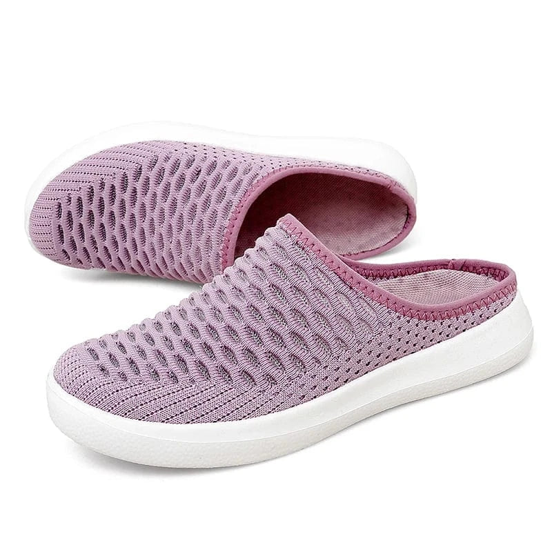 Chausson Orthopédique Léger et Décontracté en Maille pour Femme - Rose / 36