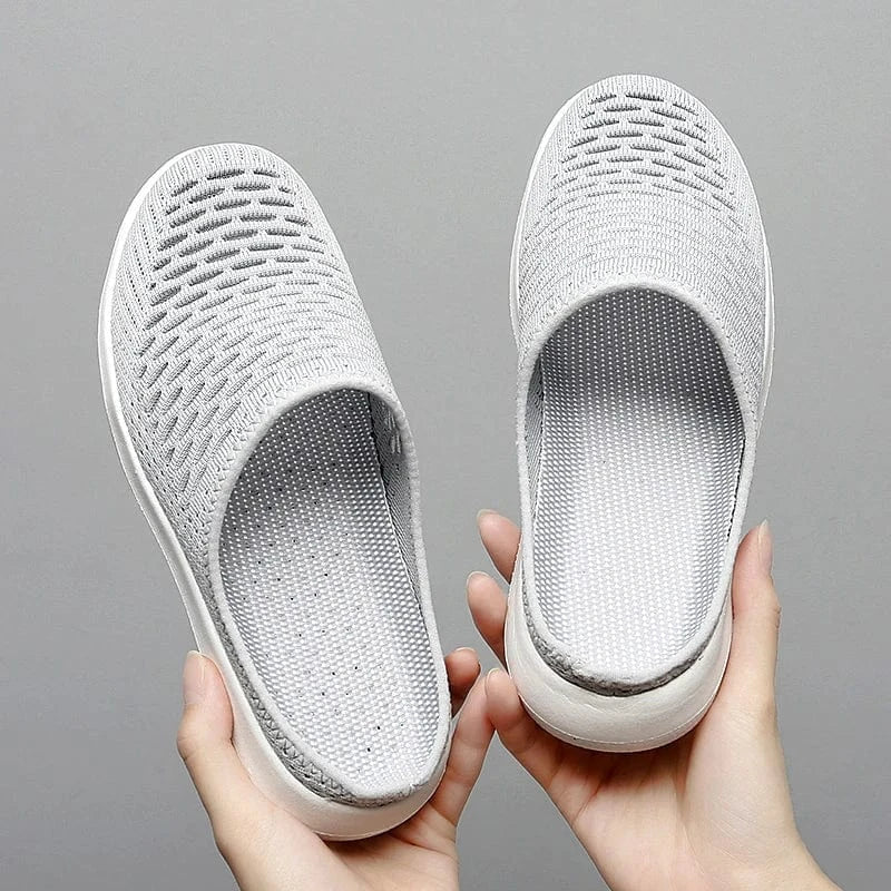 Chausson Orthopédique Léger et Décontracté en Maille pour Femme - Noir / 36