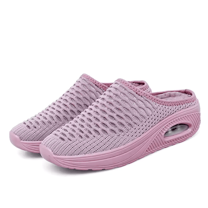 Chausson Orthopédiques à Coussin dAir Semelles Compensées - Rose / 37
