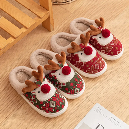 chausson renne de noel - 36 / Green