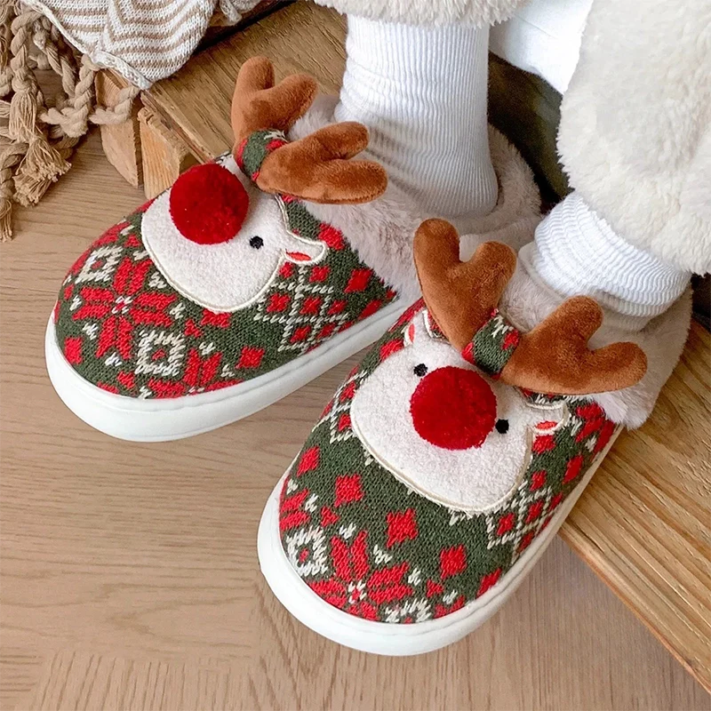 chausson renne de noel - 37 / Red