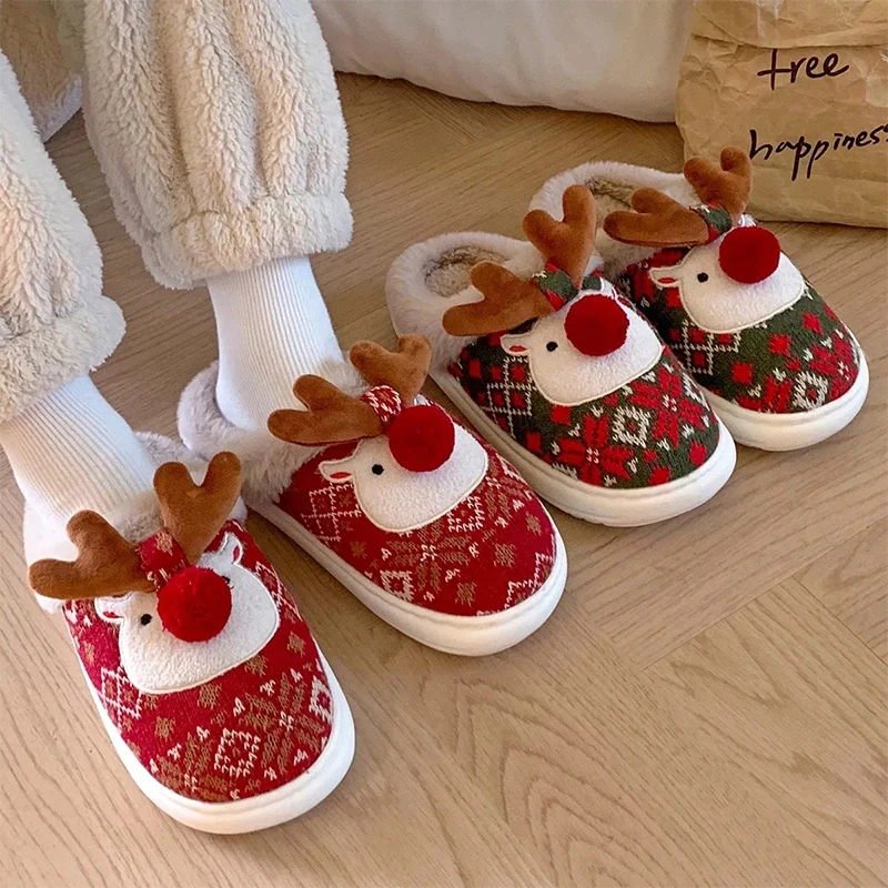 chausson renne de noel - 37 / Green