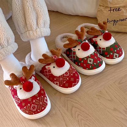 chausson renne de noel - 37 / Green