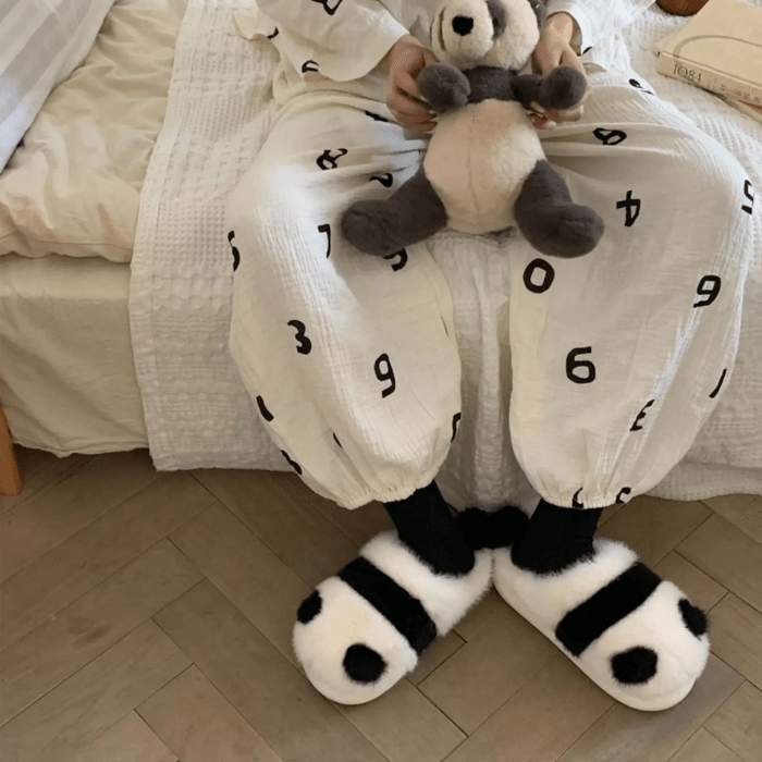 CHAUSSON ORTHOPÉDIQUE FEMME CHAUDS RIGOLOS PANDA - Confort Orthopédique