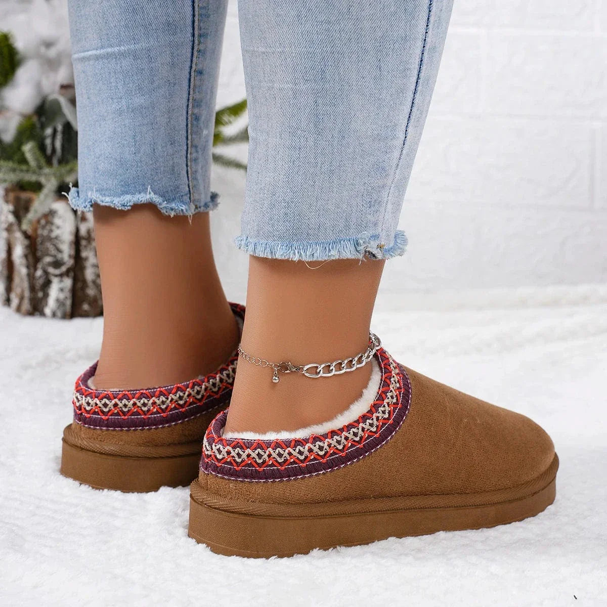 Chaussons Orthopédique à Semelle Compensée - Orange / 38
