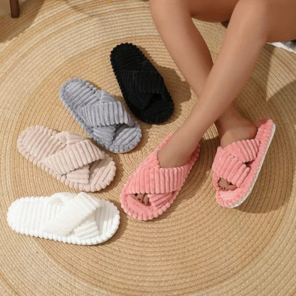 Chaussons Orthopédique en Velours Femme - Noir / 36-37