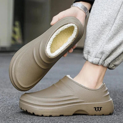 Chaussons Orthopédique Imperméables à Plateforme pour Hommes - Beige / 40