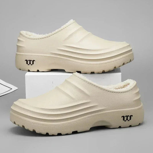 Chaussons Orthopédique Imperméables à Plateforme pour Hommes - Beige / 36