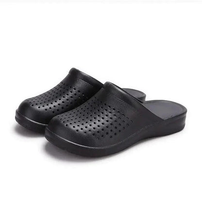 Chaussons Orthopédiques à Semelles Compensées pour le Travail - Blanc / 36