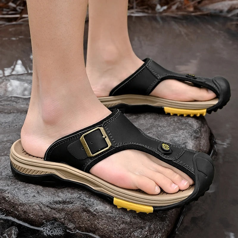Chaussons claquettes homme - 39 / Chocolate