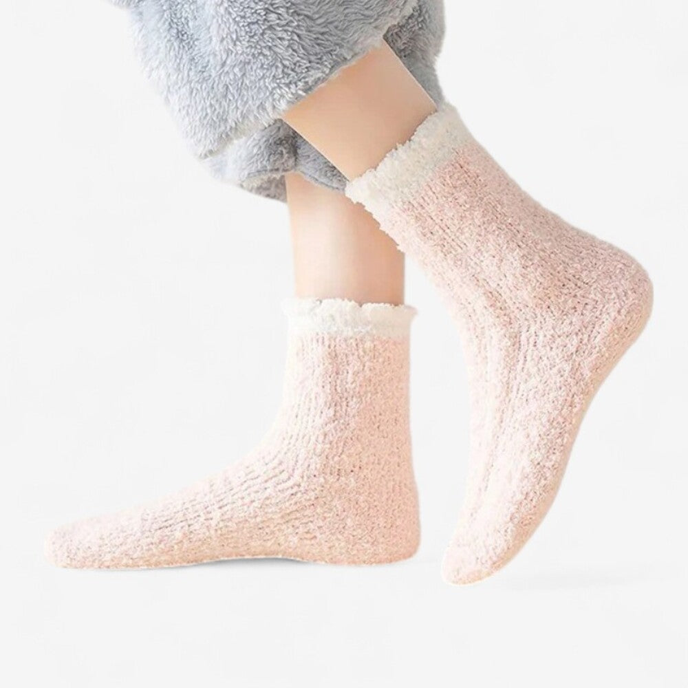 Chaussons chaussettes femme - 35 / Blanc