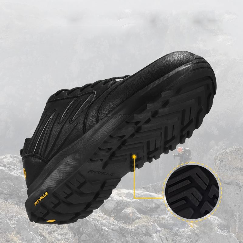 Chaussures de randonnée grande largeur pour homme - 40 / Black