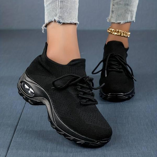 Chaussures orthopédiques femme Noires Décontractées Caelira - Confort Orthopédique