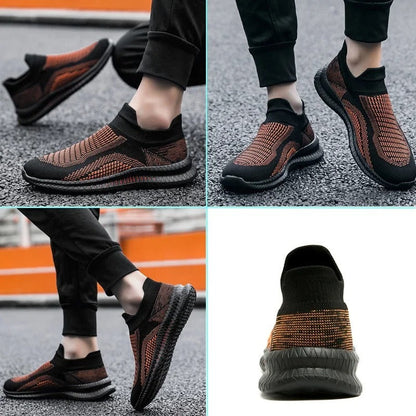 Sneakers de ville confortables pour homme - 37 / Orange
